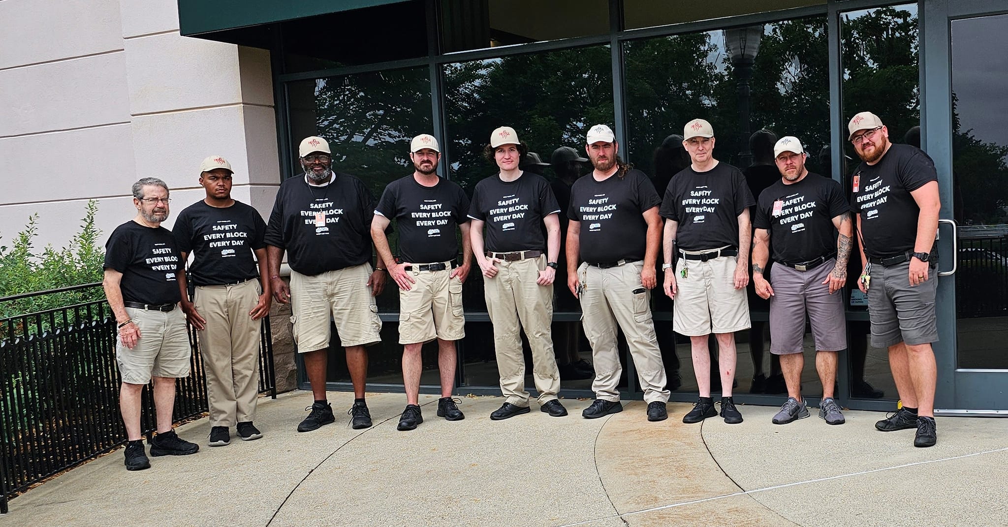 Team of Block by Block Ambassadors in Louisville, KY at The Paddock Shops posing for a photo.