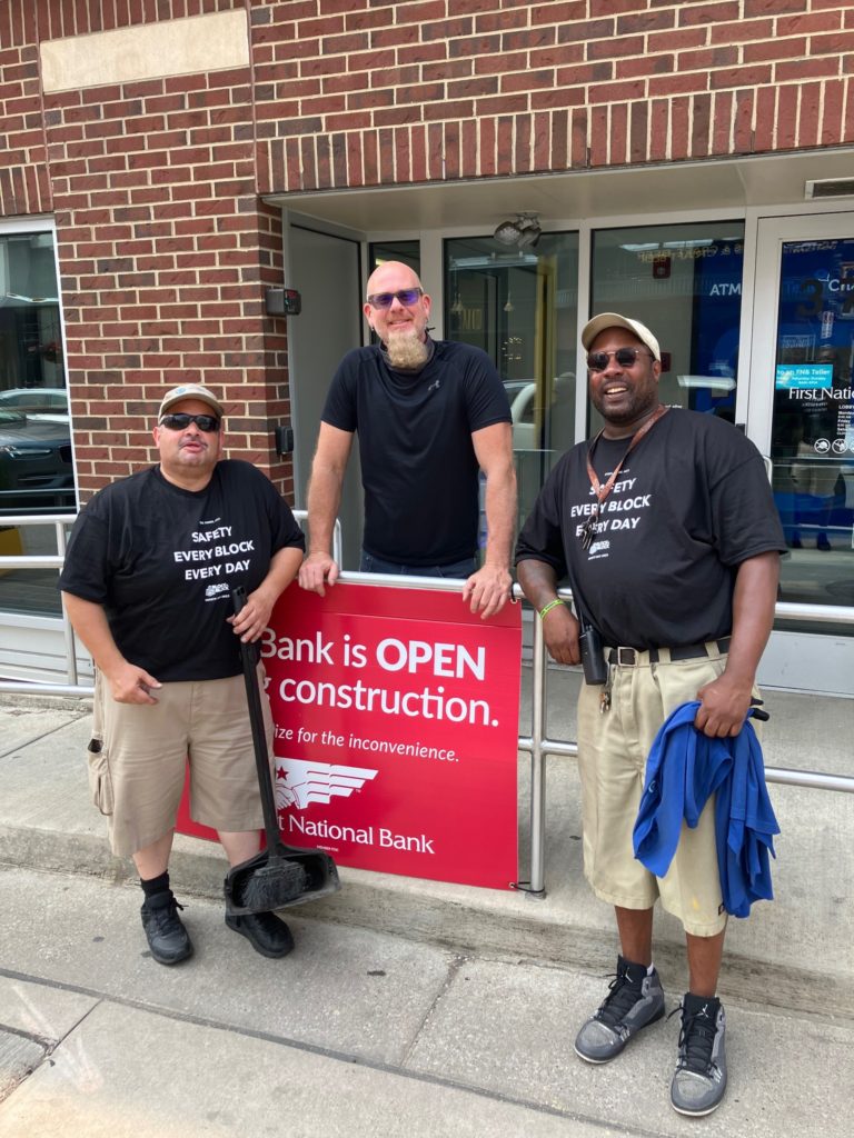 Team of Block by Block Ambassadors in Pittsburgh, PA posing for a photo.