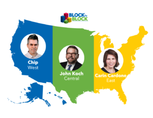 Map of Block by Block Divisions in the United States
